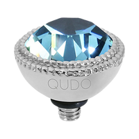QUDO Fabero Silver Topper I Blue Crystal Collection