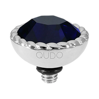 QUDO Bocconi Silver Topper I Blue Crystal Collection