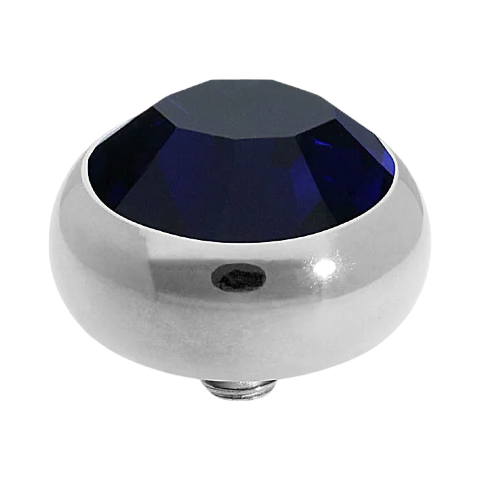 QUDO Sesto Swarovski Silver Top I Blue Crystal Collection
