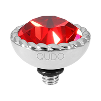 QUDO Bocconi Top Silver | Red & Orange Crystal Collection