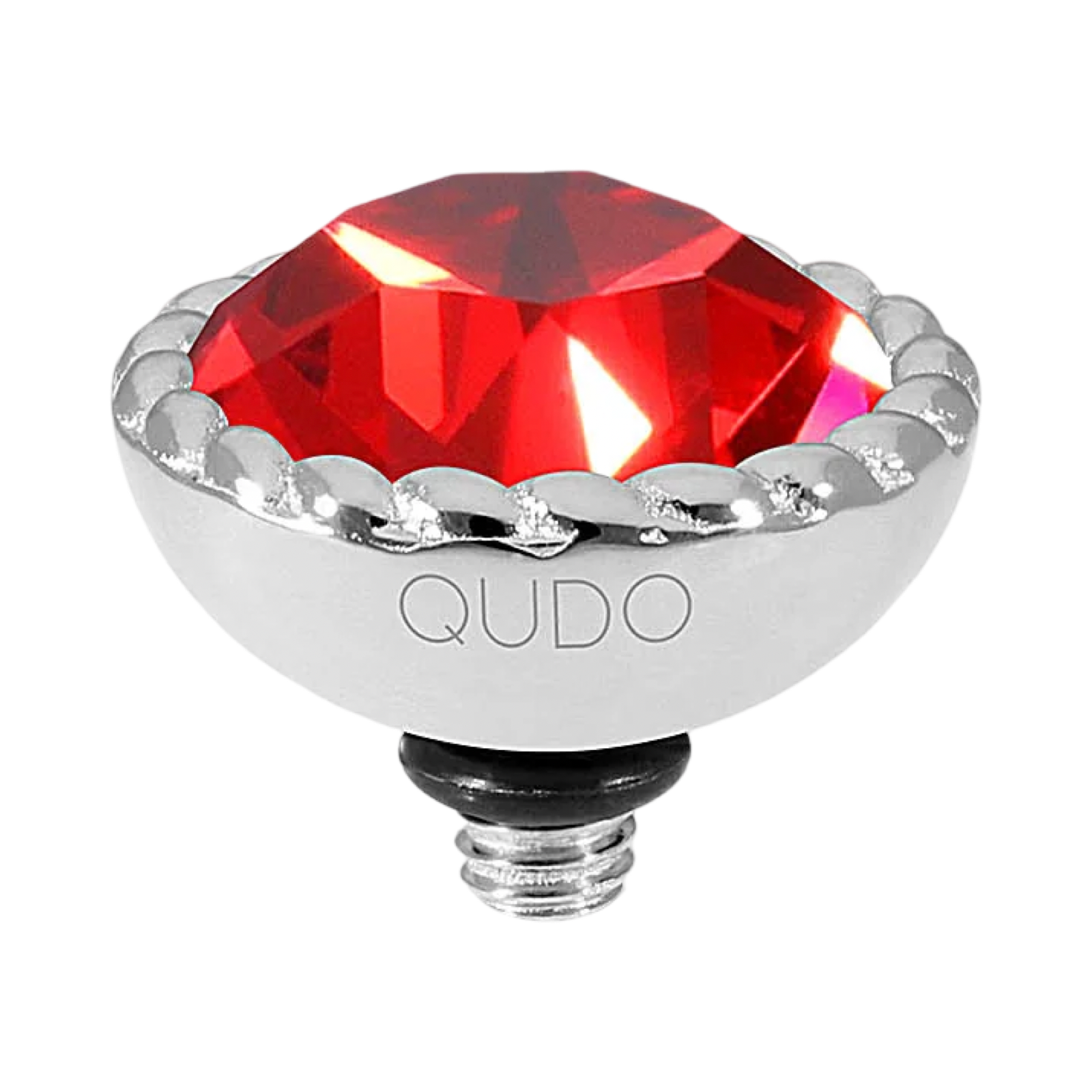 QUDO Bocconi Top Silver | Red & Orange Crystal Collection