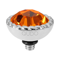 QUDO Bocconi Top Silver | Red & Orange Crystal Collection