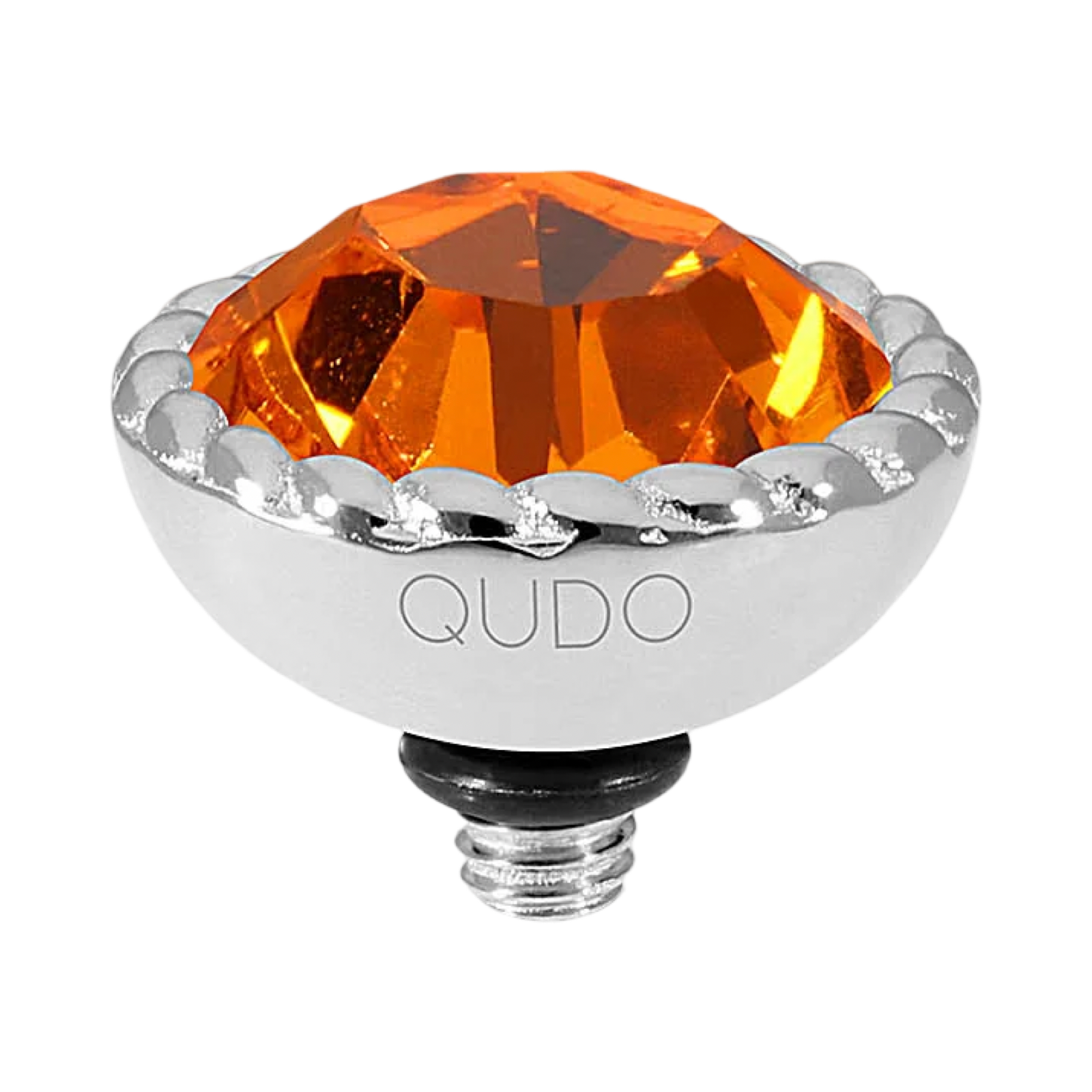 QUDO Bocconi Top Silver | Red & Orange Crystal Collection