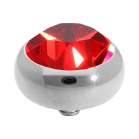 QUDO Sesto Top Silver | Red & Orange Crystal Collection