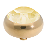 Qudo Topper – Round Bubble Simple Sesto (Interchangeable, Swarovski Crystal)