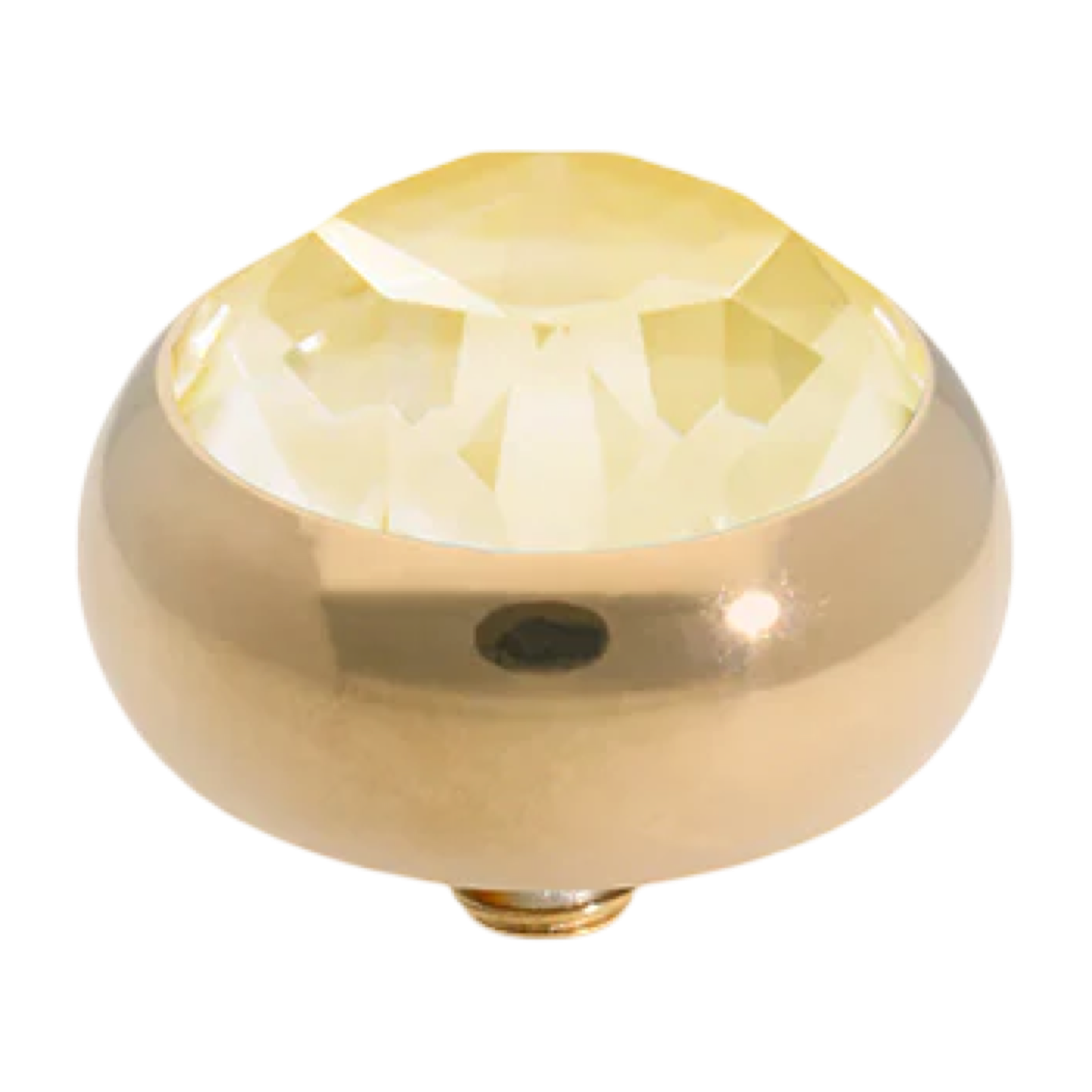 Qudo Topper – Round Bubble Simple Sesto (Interchangeable, Swarovski Crystal)