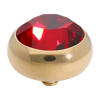 Qudo Topper – Round Bubble Simple Sesto (Interchangeable, Swarovski Crystal)