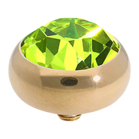 Qudo Topper – Round Bubble Simple Sesto (Interchangeable, Swarovski Crystal)