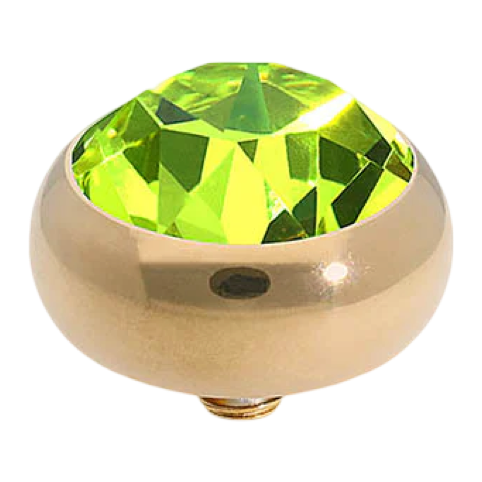 Qudo Topper – Round Bubble Simple Sesto (Interchangeable, Swarovski Crystal)