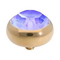 Qudo Topper – Round Bubble Simple Sesto (Interchangeable, Swarovski Crystal)