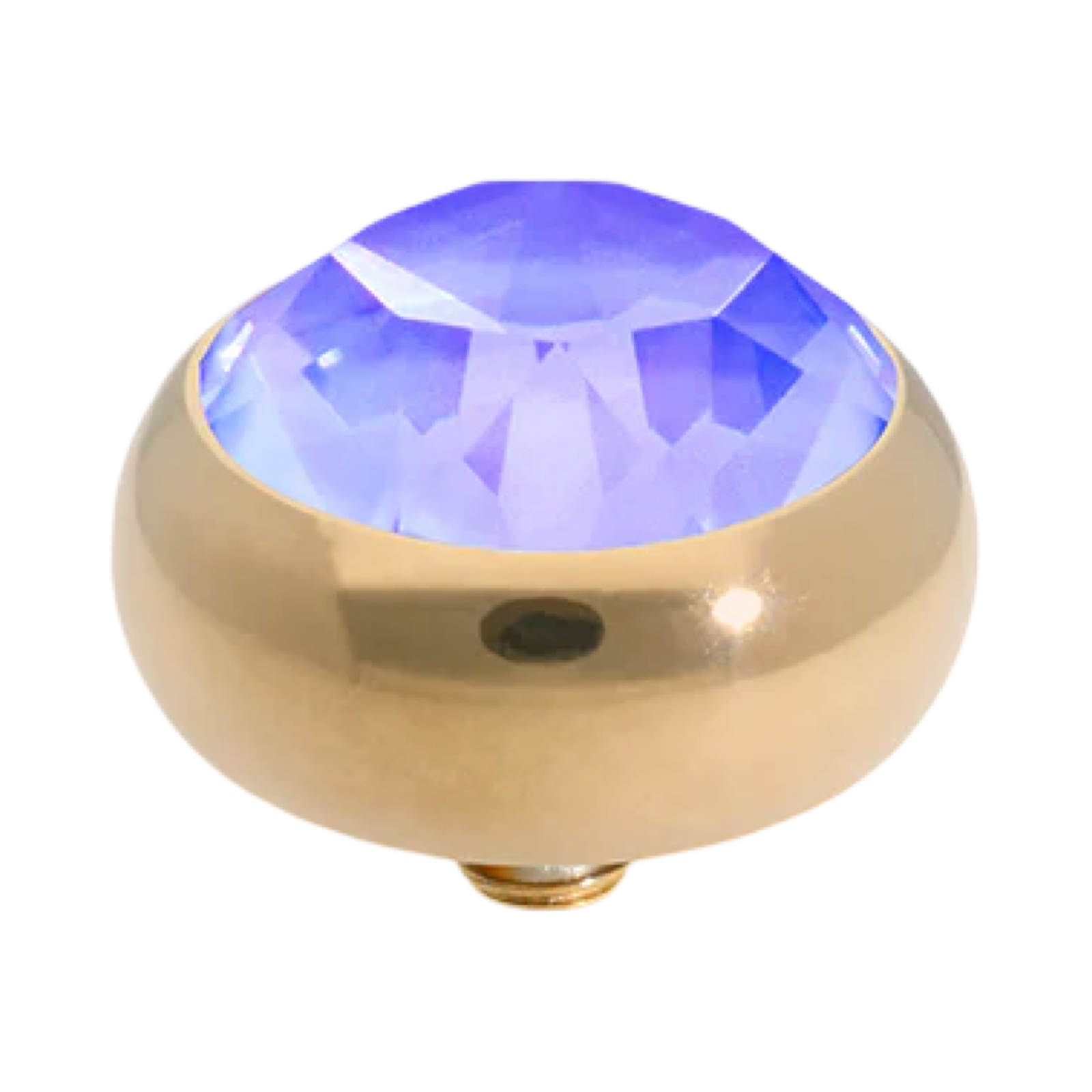 Qudo Topper – Round Bubble Simple Sesto (Interchangeable, Swarovski Crystal)