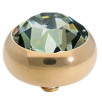 Qudo Topper – Round Bubble Simple Sesto (Interchangeable, Swarovski Crystal)