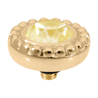 Qudo Topper – Single Rope  Bezel Guiare 11mm (Interchangeable, Swarovski Crystal)