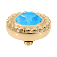 Qudo Topper – Single Rope  Bezel Guiare 11mm (Interchangeable, Swarovski Crystal)