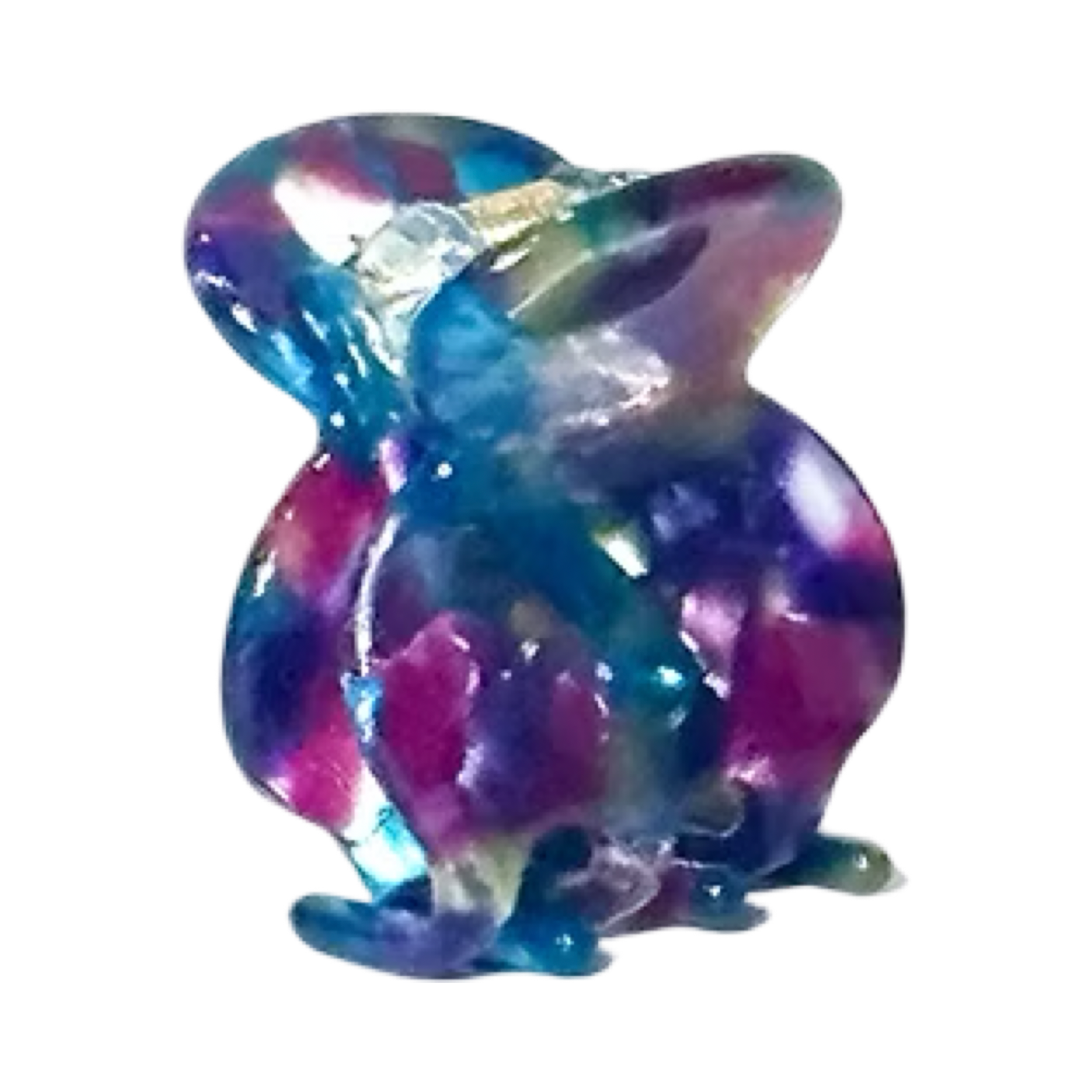 Ficcare Chloe Acetate Small Hair Clip in Dot Multi featuring a colorful dotted Italian acetate finish for secure, stylish everyday hair styling.