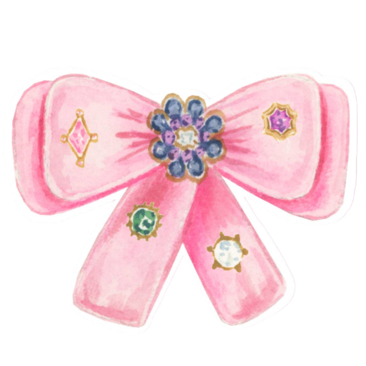 coquette bow sticker, vinyl bow decal, waterproof coquette sticker, cute bow laptop sticker, aesthetic spring sticker, coquette style decor, girly vinyl sticker, 3.5 inch bow sticker, pink bow sticker, trendy spring sticker