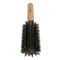 Ibiza EX3 Round Brush, natural boar bristle brush, eco-friendly hairbrush, round styling brush, sustainable blowout brush, boar bristle round brush, ergonomic cork handle, shine-enhancing brush, professional hair tools, Ibiza hairbrush