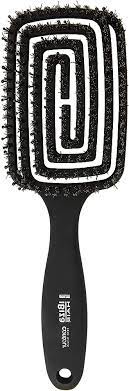 Ibiza contour brush, boar bristle vented hair brush, scalp stimulating hair brush, luxury styling brush, vent brush for blow drying, hybrid bristle hair brush, professional salon hair brush, Ibiza detangling brush, boar nylon combo brush, shine enhancing hairbrush