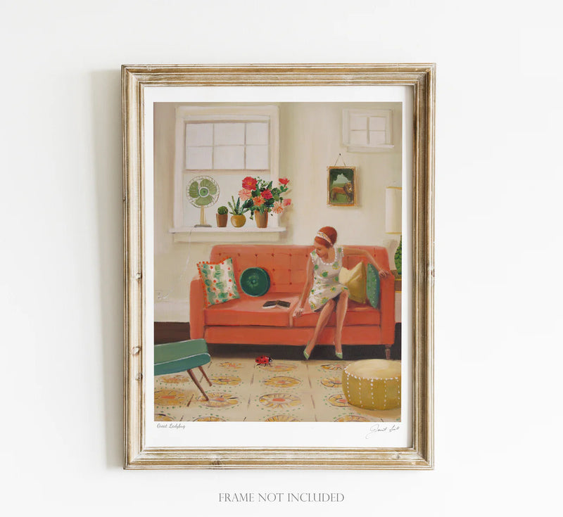 Janet Hill Ladybug Fine Art Print