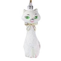 Kitschy Cody Foster Kitten Ornament White