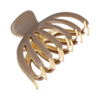 Beige and gold hair claw on a white background