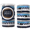 L. Erickson ponytail holders, grab and go hair ties, thick elastic hair bands, no-crease hair elastics, damage-free ponytail holders, luxury hair ties, oval bead hair accessories, everyday hair styling essentials, high hold hair ties, women’s ponytail set