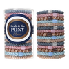 L. Erickson ponytail holders, grab and go hair ties, thick elastic hair bands, no-crease hair elastics, damage-free ponytail holders, luxury hair ties, oval bead hair accessories, everyday hair styling essentials, high hold hair ties, women’s ponytail set