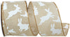Linen Bunny Easter Decorative Wire Ribbon