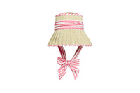 Lorna Murray Pleated Hat Pink Bow Summer Sun Hat Kathy Hilton