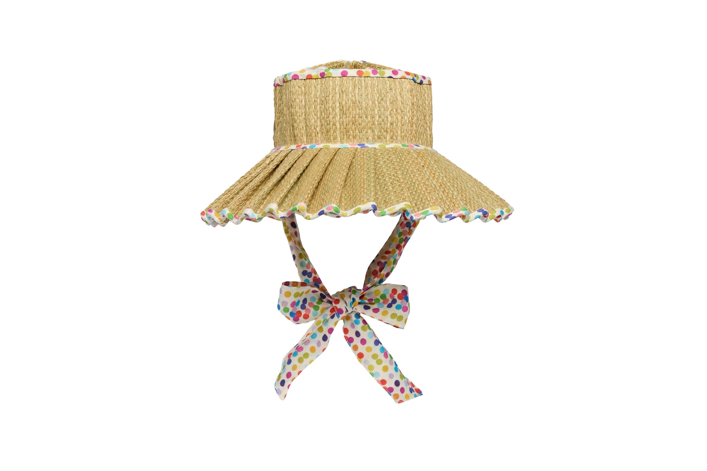 Lorna Murray hat, rainbow sun hat, polka dot hat, luxe seven seas hat, foldable sun hat, pleated brim hat, vacation hat, beach hat, stylish sun protection, summer hat for women
