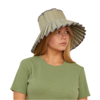 Lorna Murray sun hat, foldable sun hat, UPF 50+ sun protection, Kohama hat, travel-friendly sun hat, woven grass sun hat, stylish beach hat, packable summer hat, wide brim hat, Lorna Murray Kohama