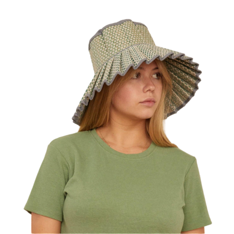 Lorna Murray sun hat, foldable sun hat, UPF 50+ sun protection, Kohama hat, travel-friendly sun hat, woven grass sun hat, stylish beach hat, packable summer hat, wide brim hat, Lorna Murray Kohama