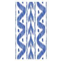 Lucy Grymes blue ikat patterned paper dinner napkins and guest towels set