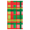 Lucy Grymes plaid red and green linen-feel holiday paper napkins – pack of 25