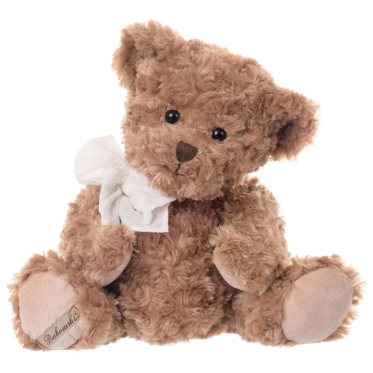 Ludwig Bukowski bear, plush brown teddy, Swedish stuffed bear, luxury teddy bear, cuddly soft toy, boutique baby gift, Bukowski teddy, timeless plush toy, classic brown bear, soft snuggle bear