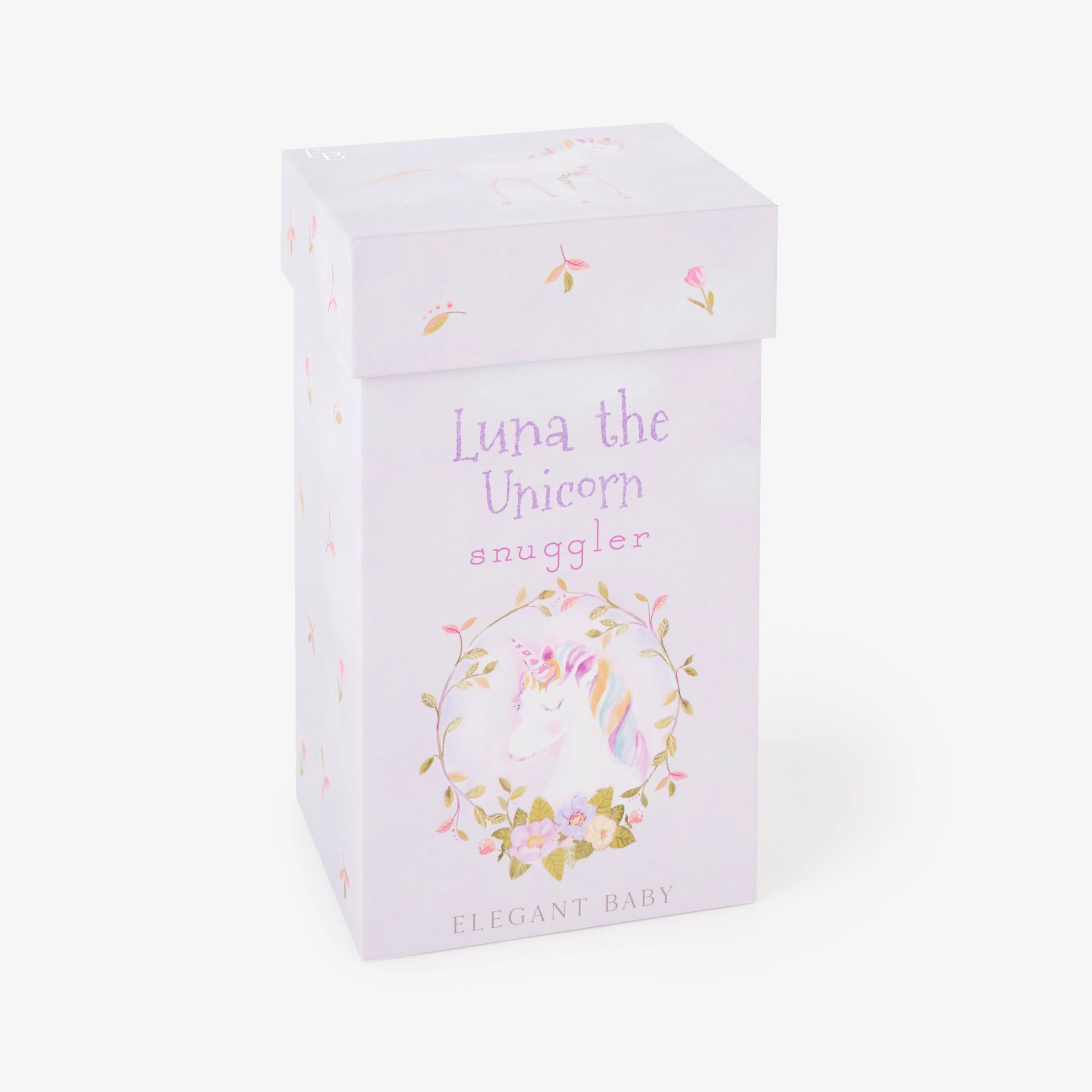 Luna Unicorn Boxed Snuggler ELegant baby