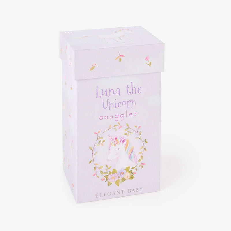 Luna Unicorn Boxed Snuggler ELegant baby