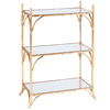 Napa Home and Garden Daphne Side Table Chinoiserie Gold Mirrored Accent