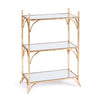 Napa Home and Garden Daphne Side Table Chinoiserie Gold Mirrored Accent