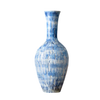 Nazaré blue vase, Portuguese porcelain vase, handcrafted vase from Portugal, artisan blue vase, textured porcelain vase, coastal home decor, blue ceramic vase, elegant tabletop vase, unique handcrafted vases, Portuguese coastal pottery