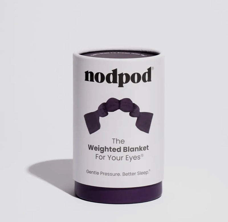 NodPod Weighted Sleep Mask for Eyes Fig Packaging