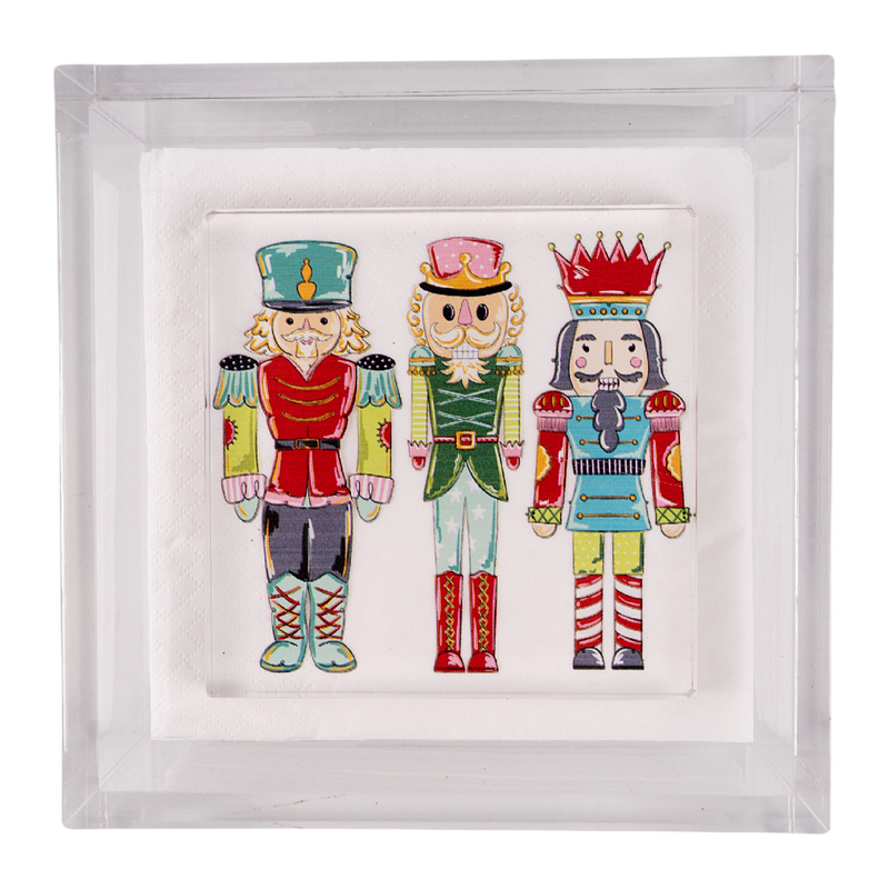 Nutcracker napkin weight – decorative holiday table accessory with classic Christmas design