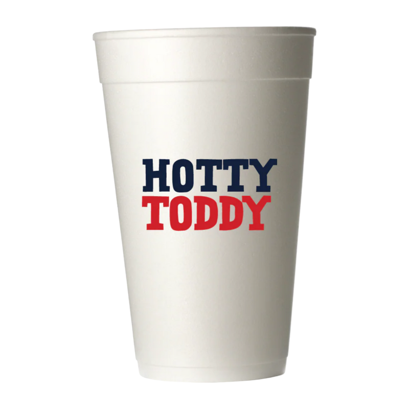 Ole Miss foam cups, Hotty Toddy cups, University of Mississippi drinkware, Rebels tailgate essentials, game day cups, 20 oz foam cups, Ole Miss party cups, officially licensed Rebels merchandise, made in USA cups, Hotty Toddy drink cups
