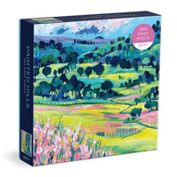 Painted Hills puzzle, Galison puzzle, 500 piece landscape puzzle, bold colorful puzzle, mountain field jigsaw, eco-friendly puzzle, FSC certified puzzle, recycled paper puzzle, adult puzzle gift, scenic nature puzzle