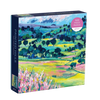 Painted Hills puzzle, Galison puzzle, 500 piece landscape puzzle, bold colorful puzzle, mountain field jigsaw, eco-friendly puzzle, FSC certified puzzle, recycled paper puzzle, adult puzzle gift, scenic nature puzzle