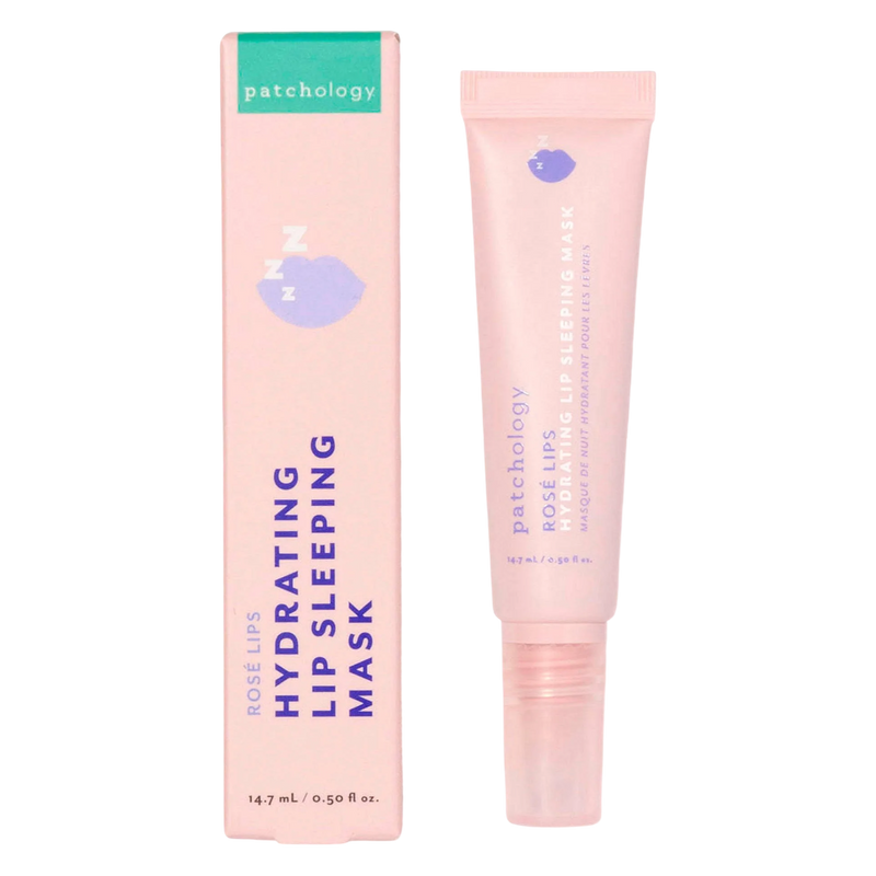 Patchology Hydrating Lip Sleeping Mask with packaging on a white background