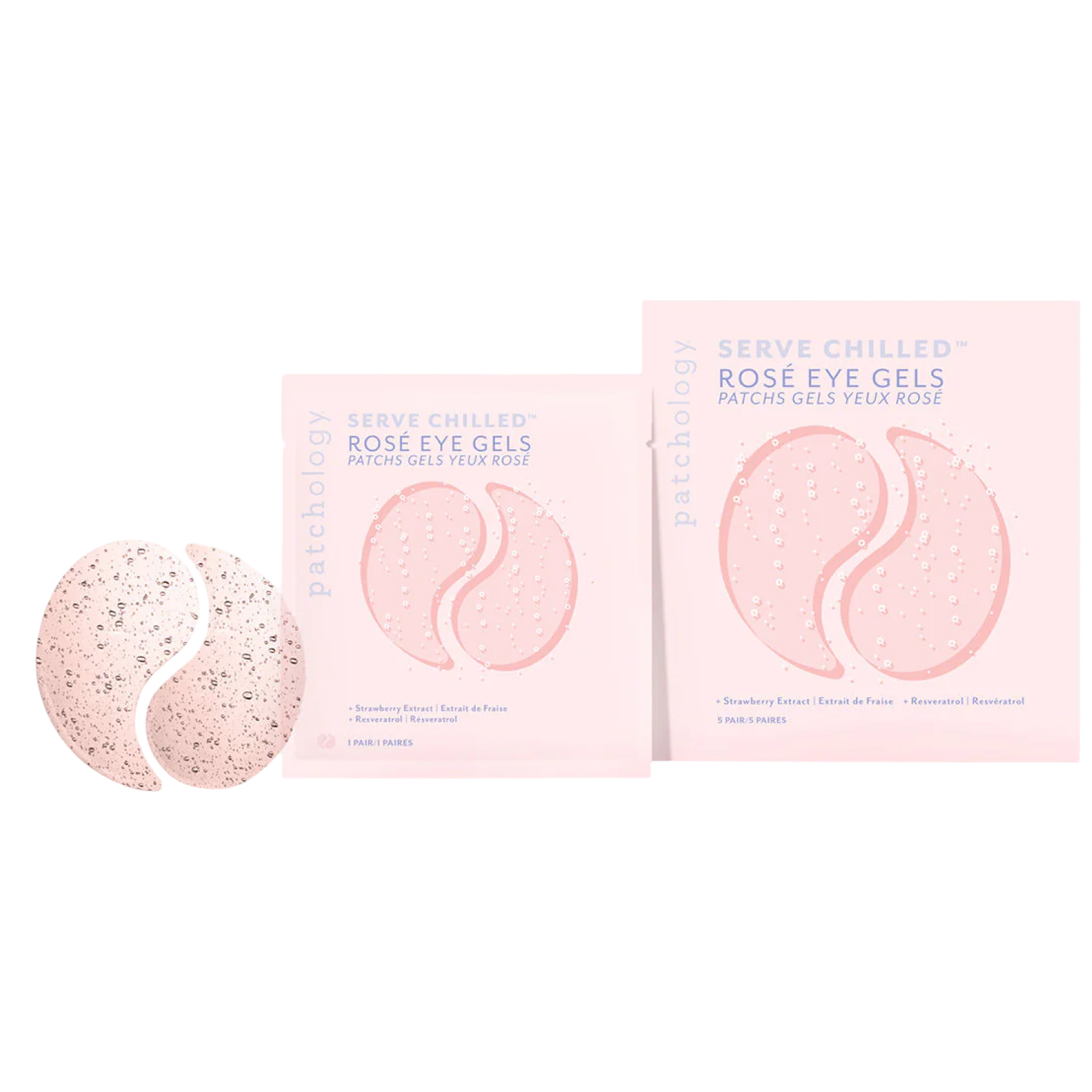 Two boxes of Serve Chilled Rose Eye Gels on a white background