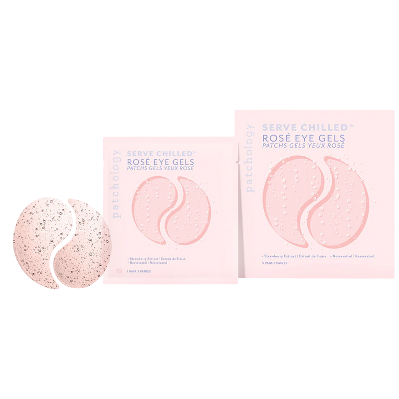Two boxes of Serve Chilled Rose Eye Gels on a white background