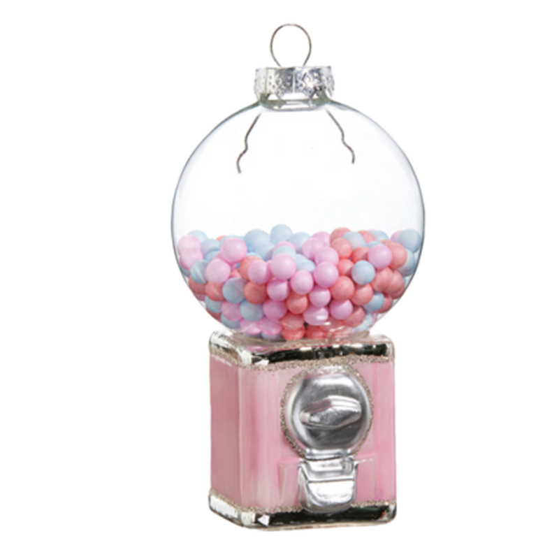 Pink Gumball Machine Ornament Raz Imports