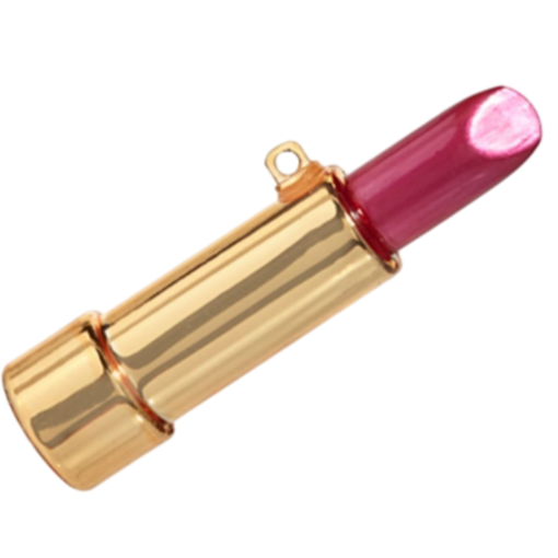 Pink LIpstick Raz Imports Ornament